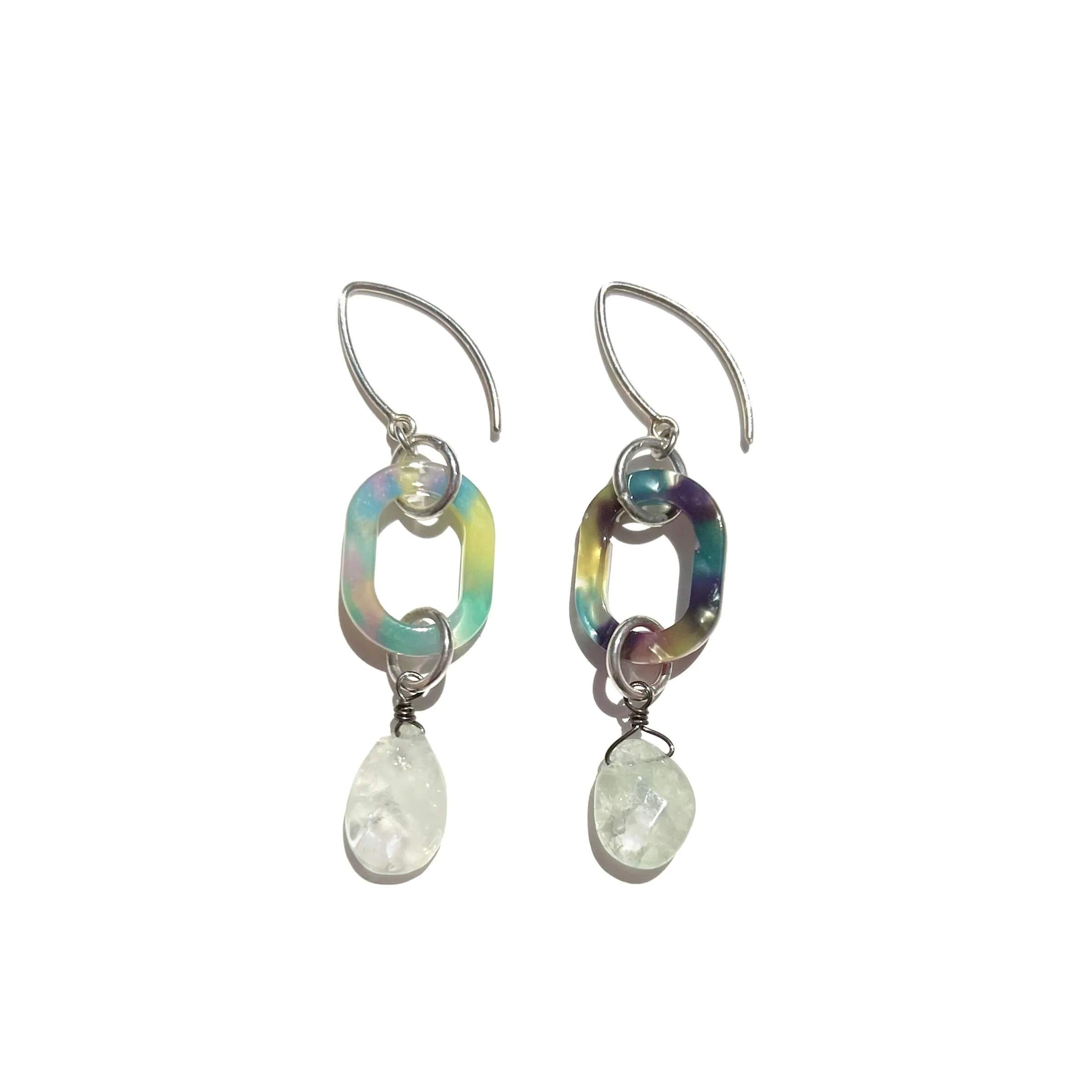 MPR x IMAGINARIUM: Aquamarine Little Drop Chain Earrings