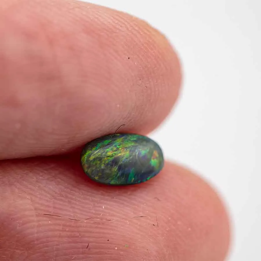 Natural Australian Black Opal Loose Gemstone 0.44ct