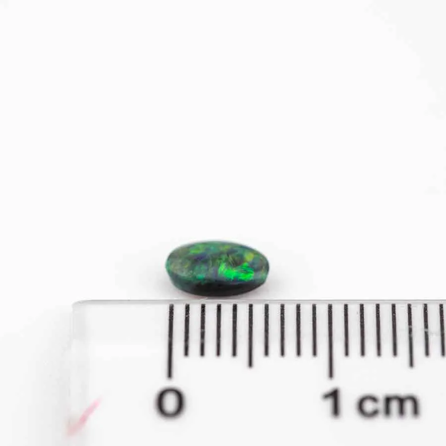 Natural Australian Black Opal Loose Gemstone 0.44ct