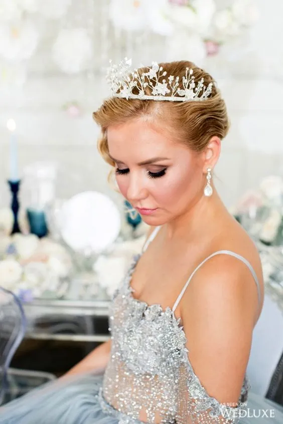 NICOLE Clay Flower Bridal Crown