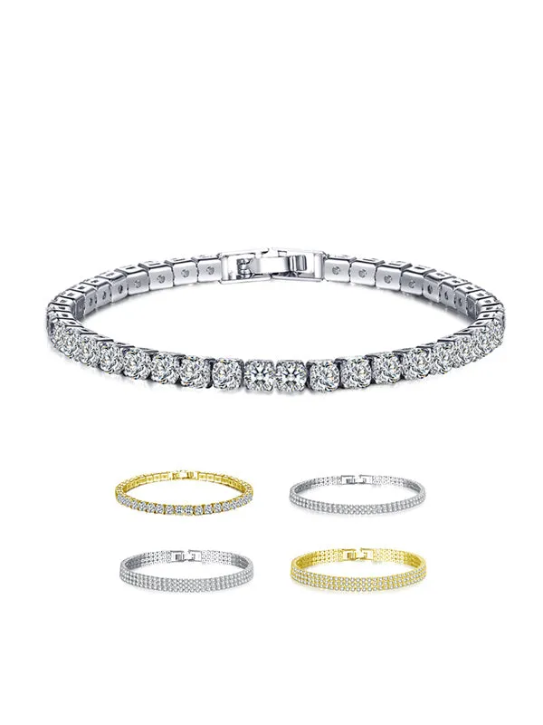 One /Two/ Three Rows full zircon Bracelets