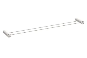 OPAL Double Towel Rail Brushed Nickel 800MM 2530D-BN