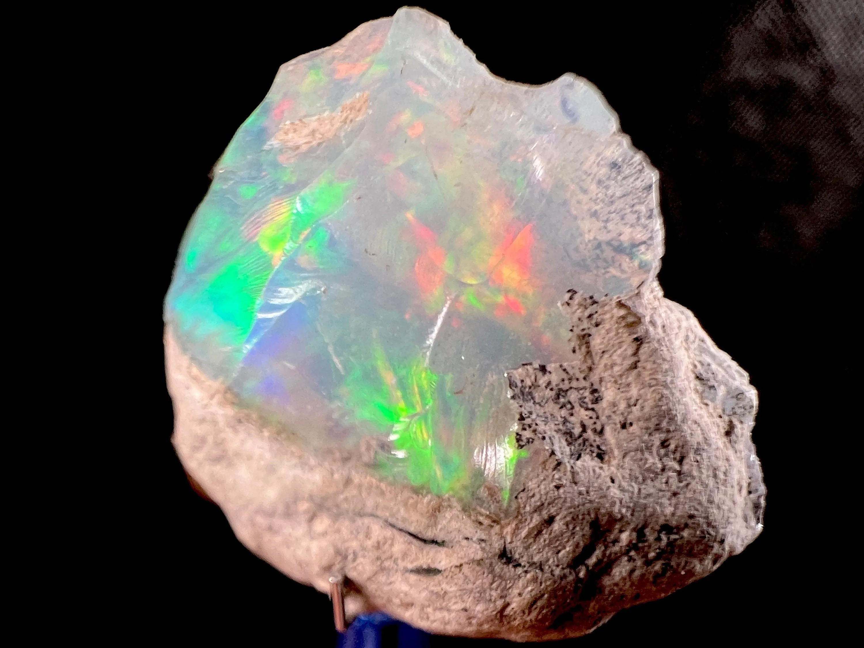 OPAL Raw Crystal - 4A, Cutting Grade - Opal Jewelry Making, Certified Opal Gemstone, Welo Opal, 50616