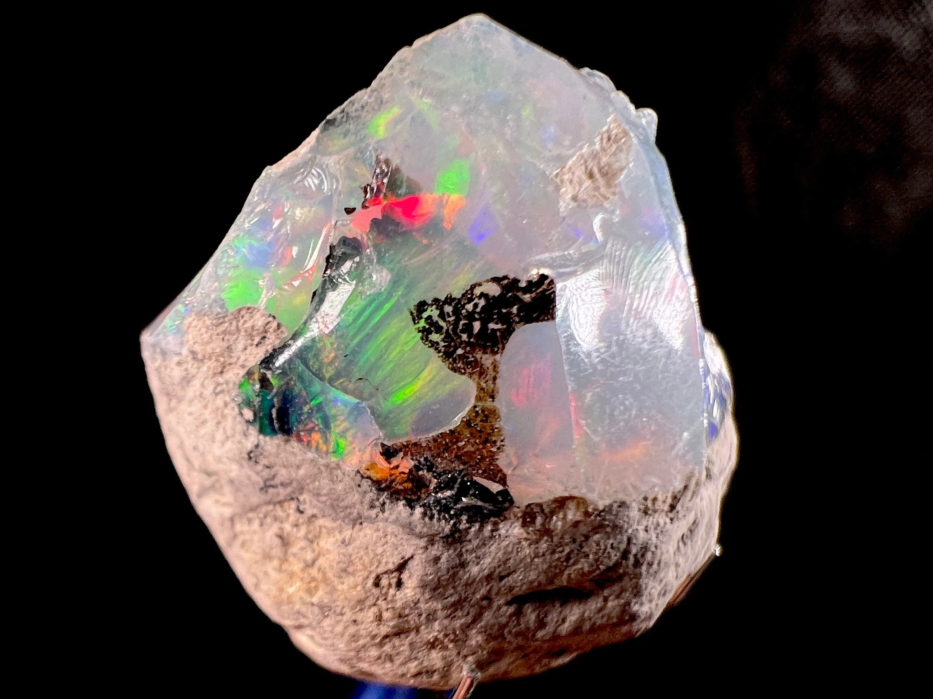 OPAL Raw Crystal - 4A, Cutting Grade - Opal Jewelry Making, Certified Opal Gemstone, Welo Opal, 50616