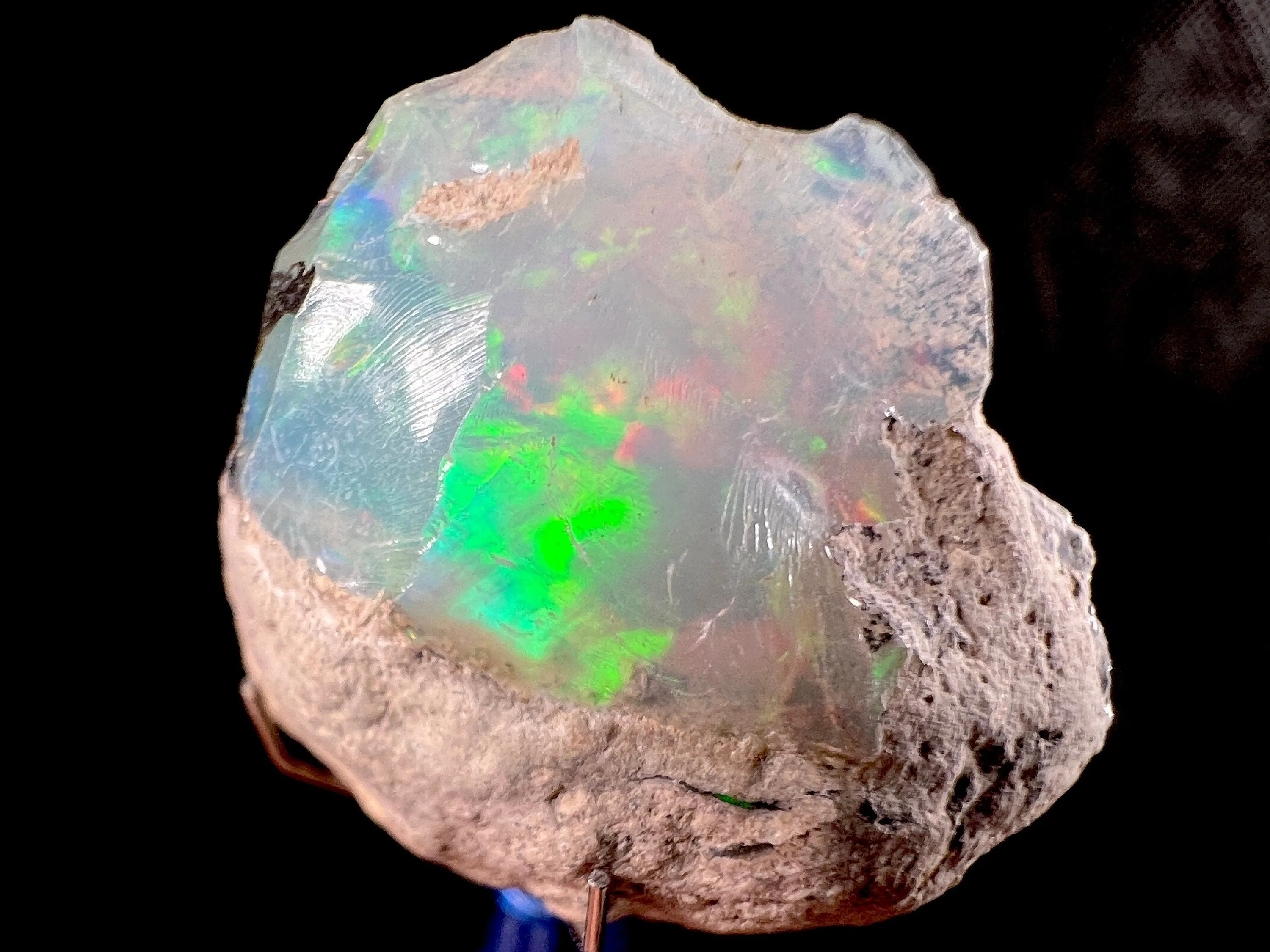 OPAL Raw Crystal - 4A, Cutting Grade - Opal Jewelry Making, Certified Opal Gemstone, Welo Opal, 50616