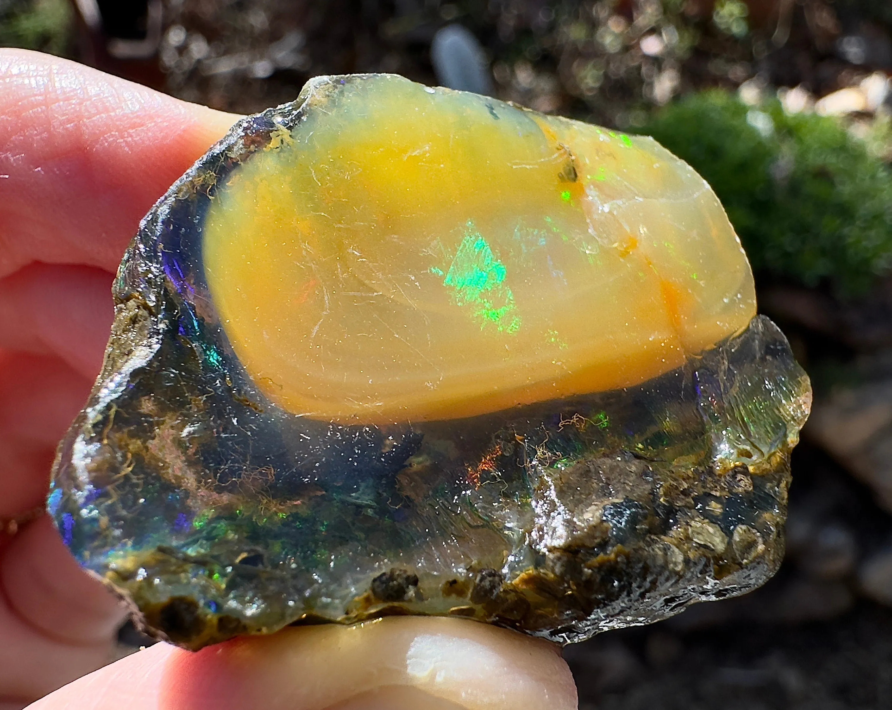 OPAL Raw Crystal - Floating Opal, A Grade - Ethiopian Opal Vial, Water Opal, Welo Opal, 51935