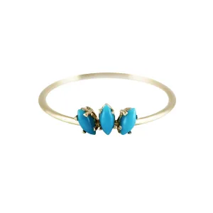 PETITE TURQUOISE TIARA RING