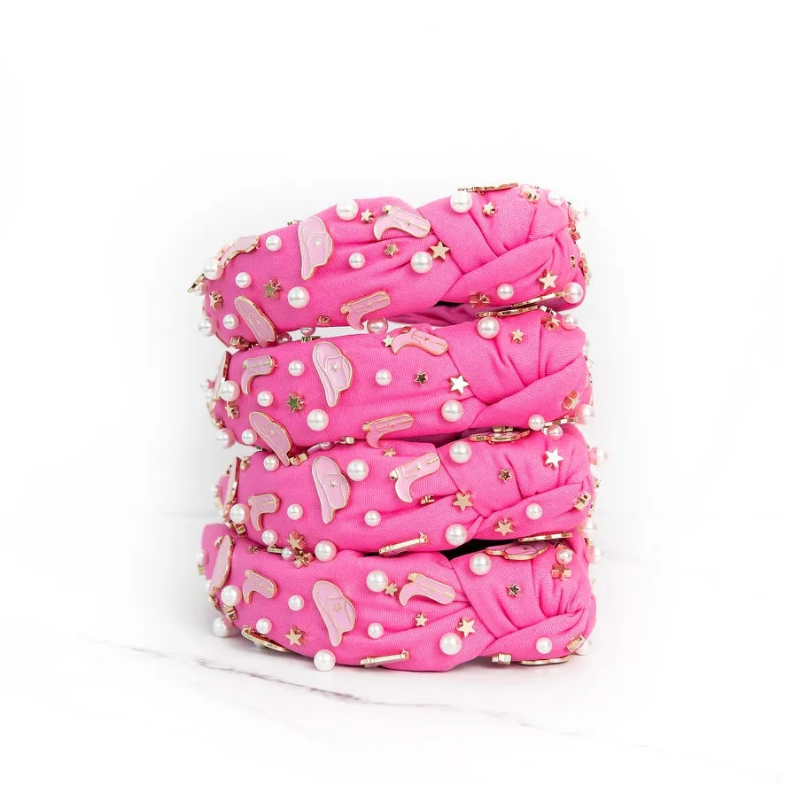 Pink Cowgirl Headband