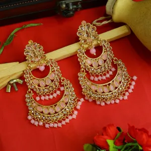 Pink Gold Look Earring 12901-9505