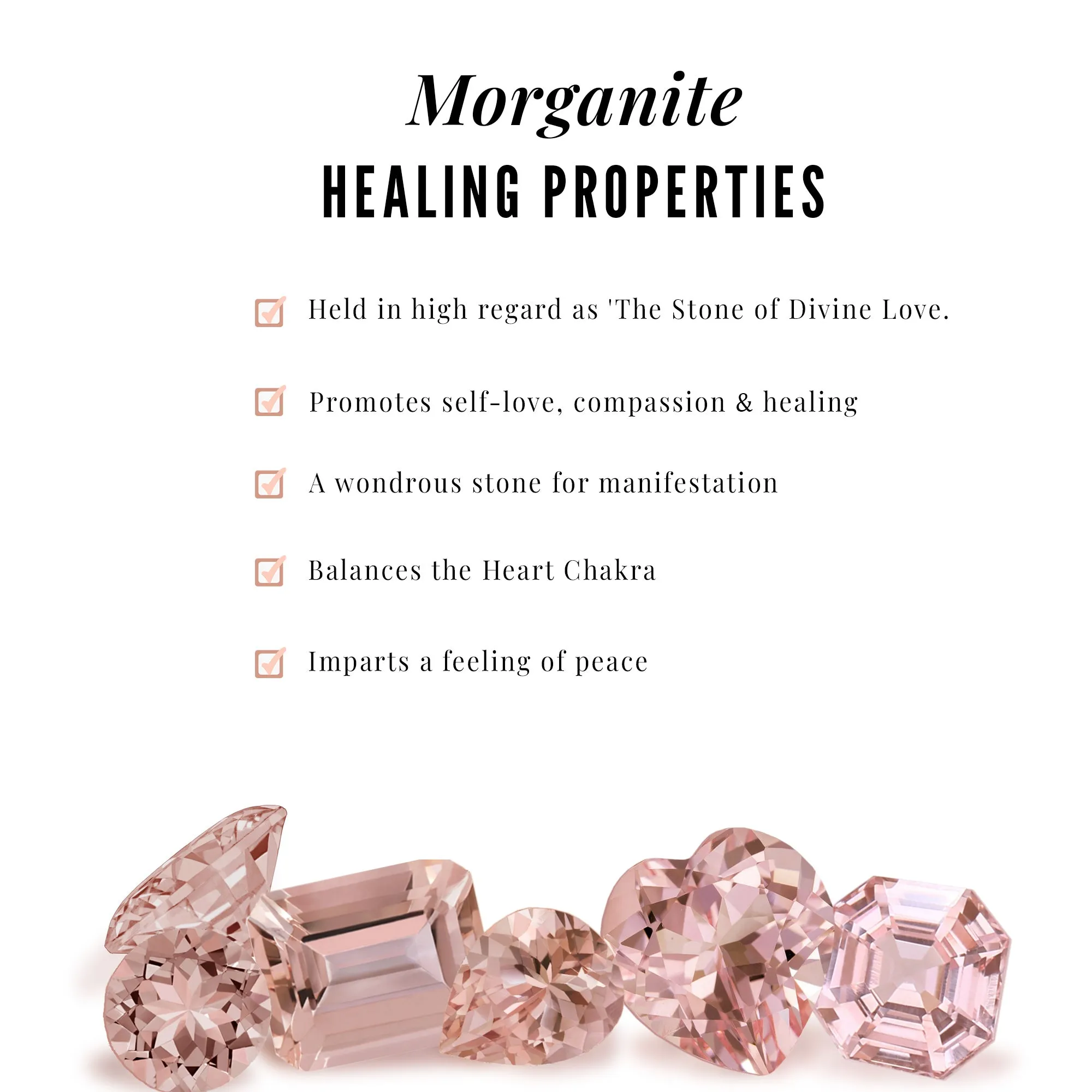 Prong Set Peach Morganite Solitaire Stud Earrings