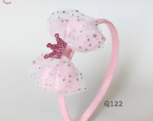 闪粉红皇冠发带（Q122）