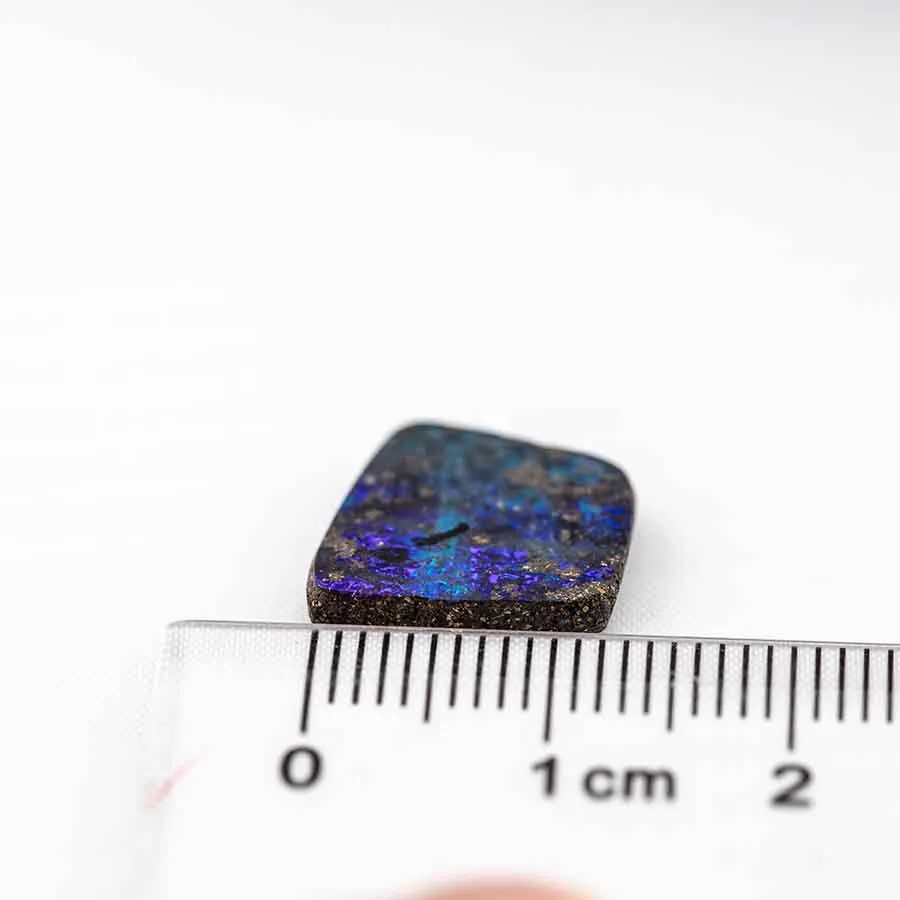 Quadrilateral Natural Australian Boulder Opal Loose Gemstone 5.66ct