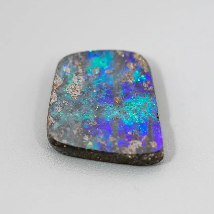 Quadrilateral Natural Australian Boulder Opal Loose Gemstone 5.66ct
