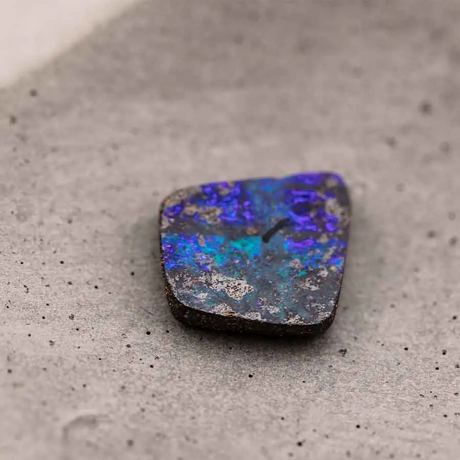 Quadrilateral Natural Australian Boulder Opal Loose Gemstone 5.66ct