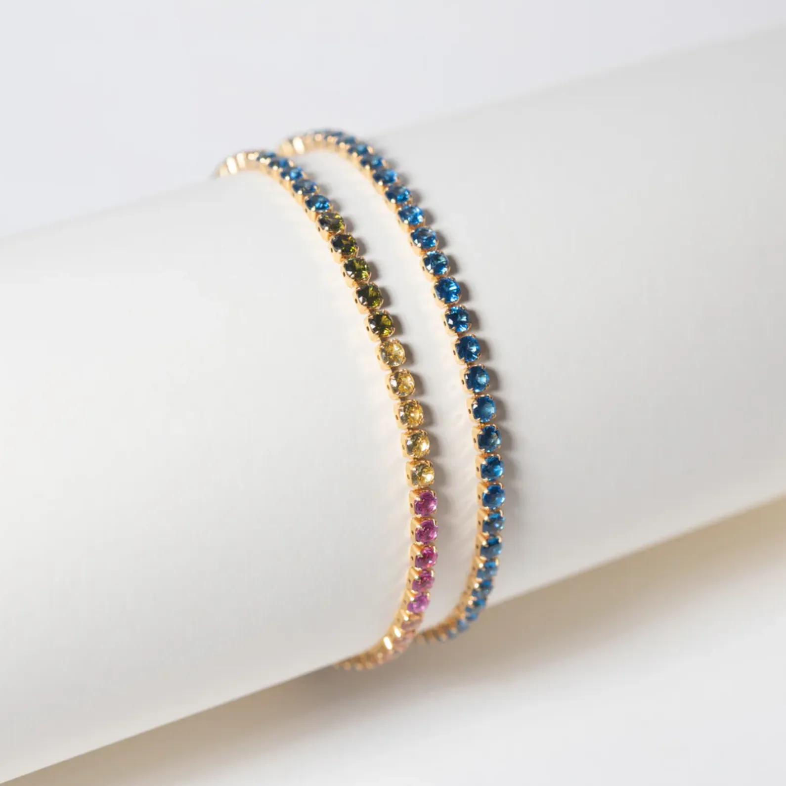 Rainbow CZ Ellera Bracelet 7.48"
