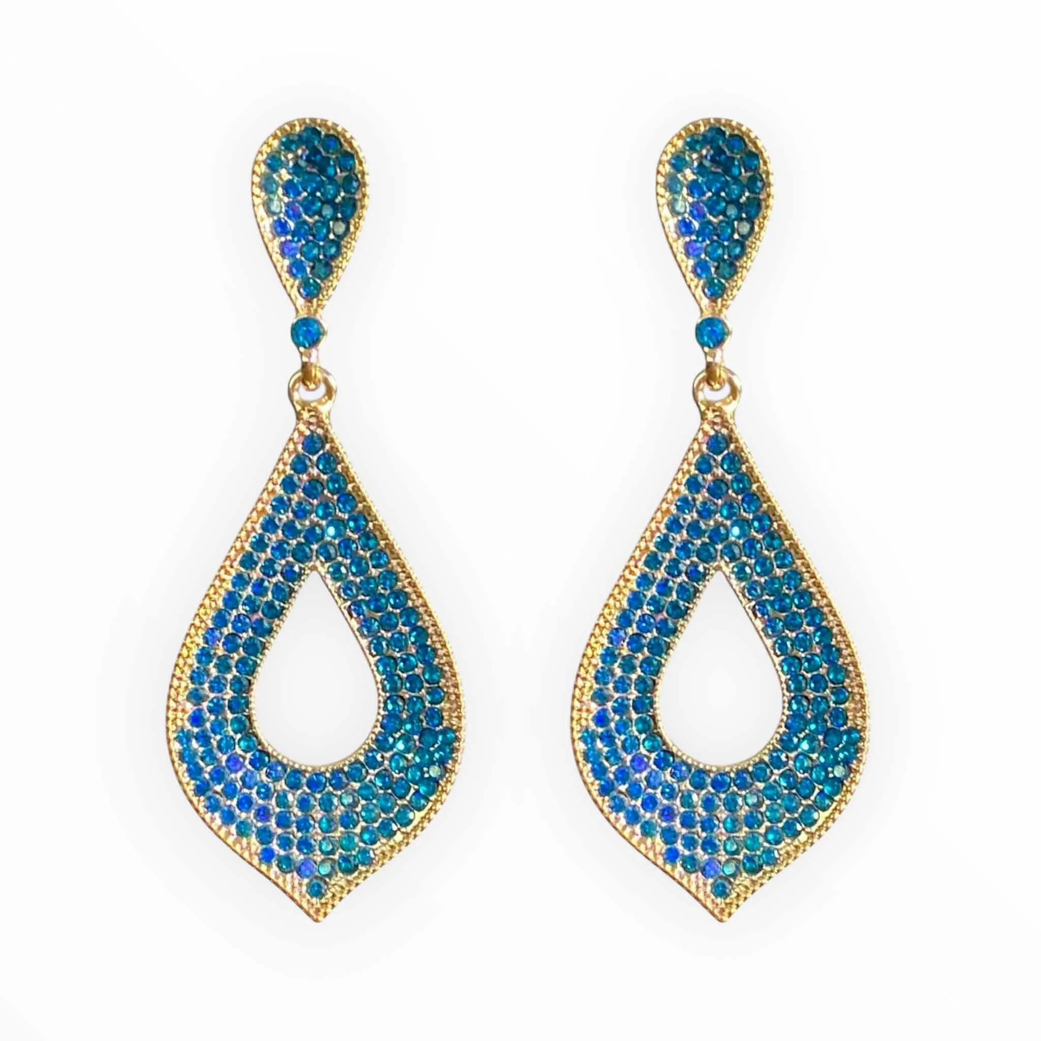 Renee Earrings - Blue Zircon