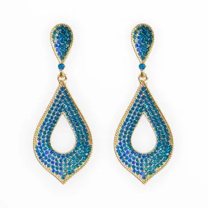 Renee Earrings - Blue Zircon