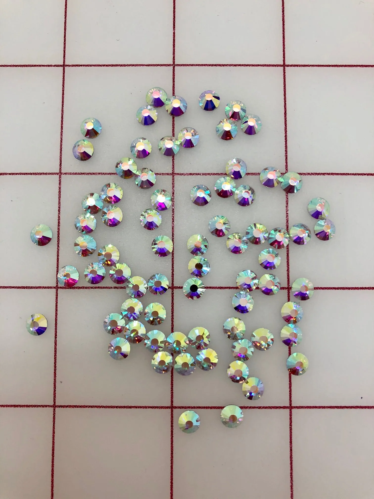 Rhinestones - 20ss Hot Fix Premium Machine-Cut AB Crystal 1/2 Gross Packs