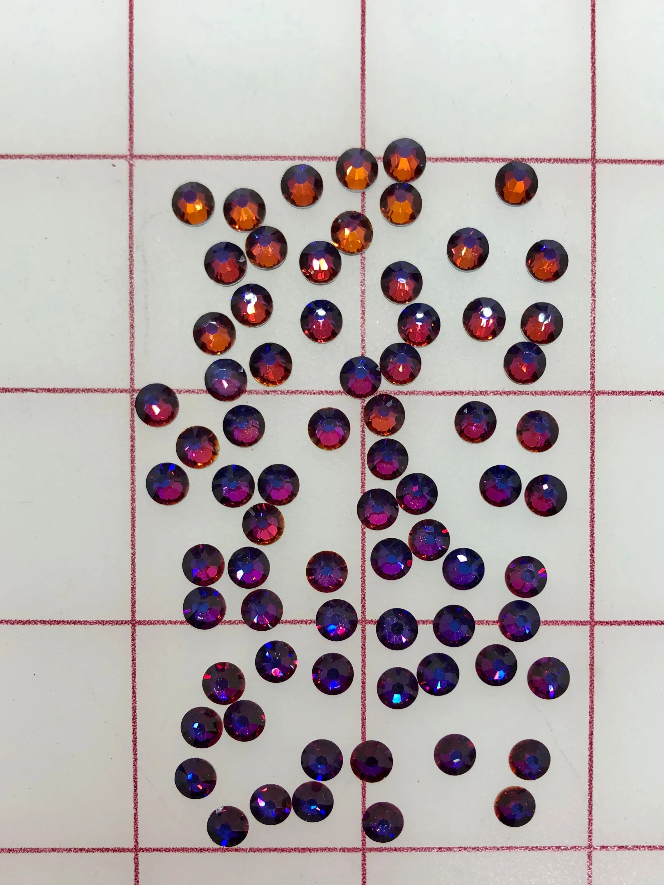 Rhinestones - 20ss Swarovski Flat Back Volcano 1/2GR