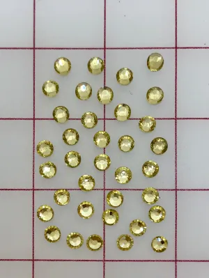 Rhinestones - 30ss Czech "Bright-Cut" Jonquil Flat Back 36PK