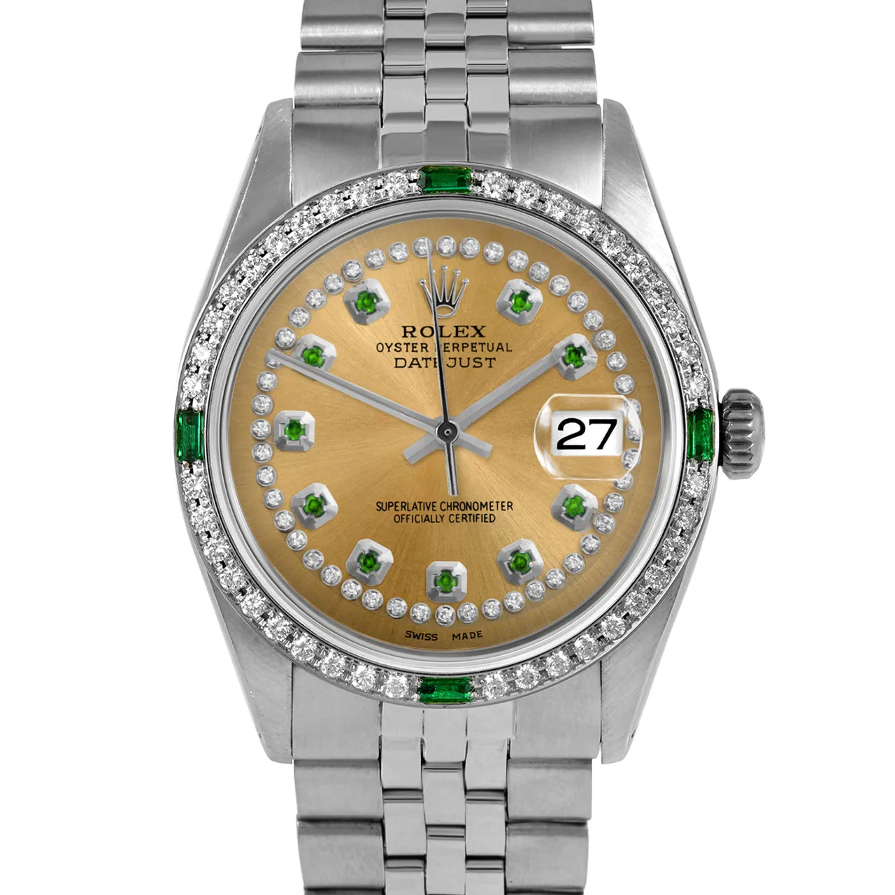 Rolex Datejust 36mm | 1601-SS-CHM-STRE-4EMD-JBL