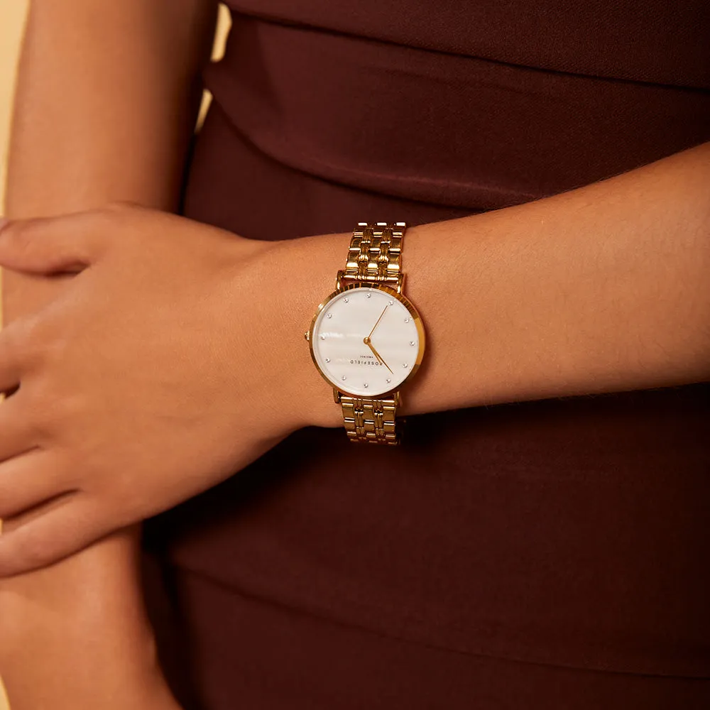 Rosefield UWGSG-U31 Upper Eats Side Gold Tone Ladies Watch