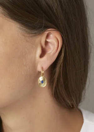Sapphire & Diamond Drop Earrings