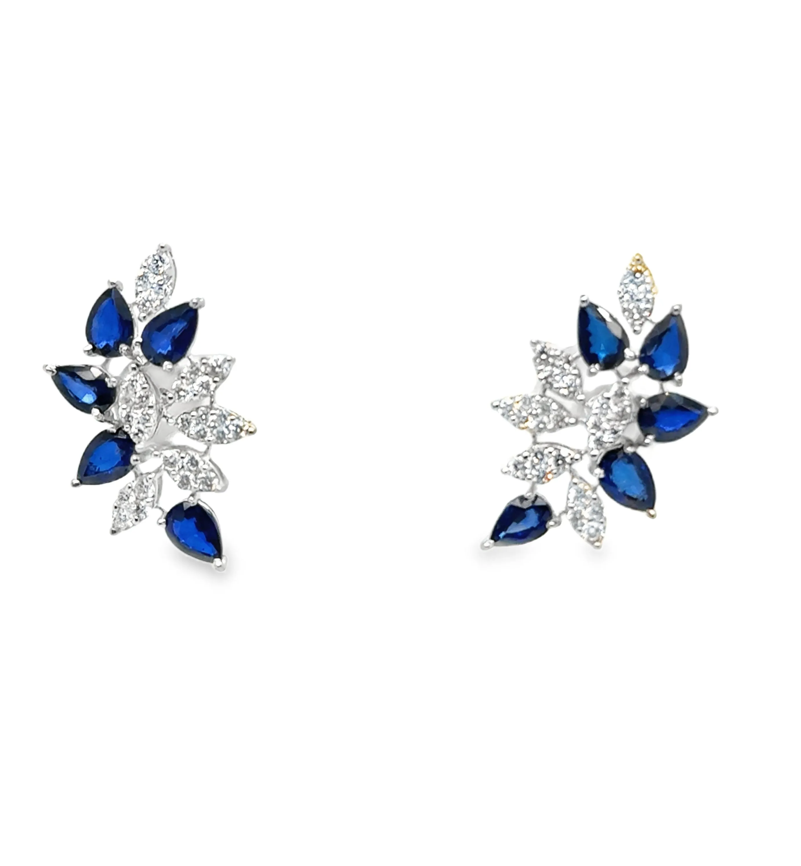 Sapphire and Diamond Earrings