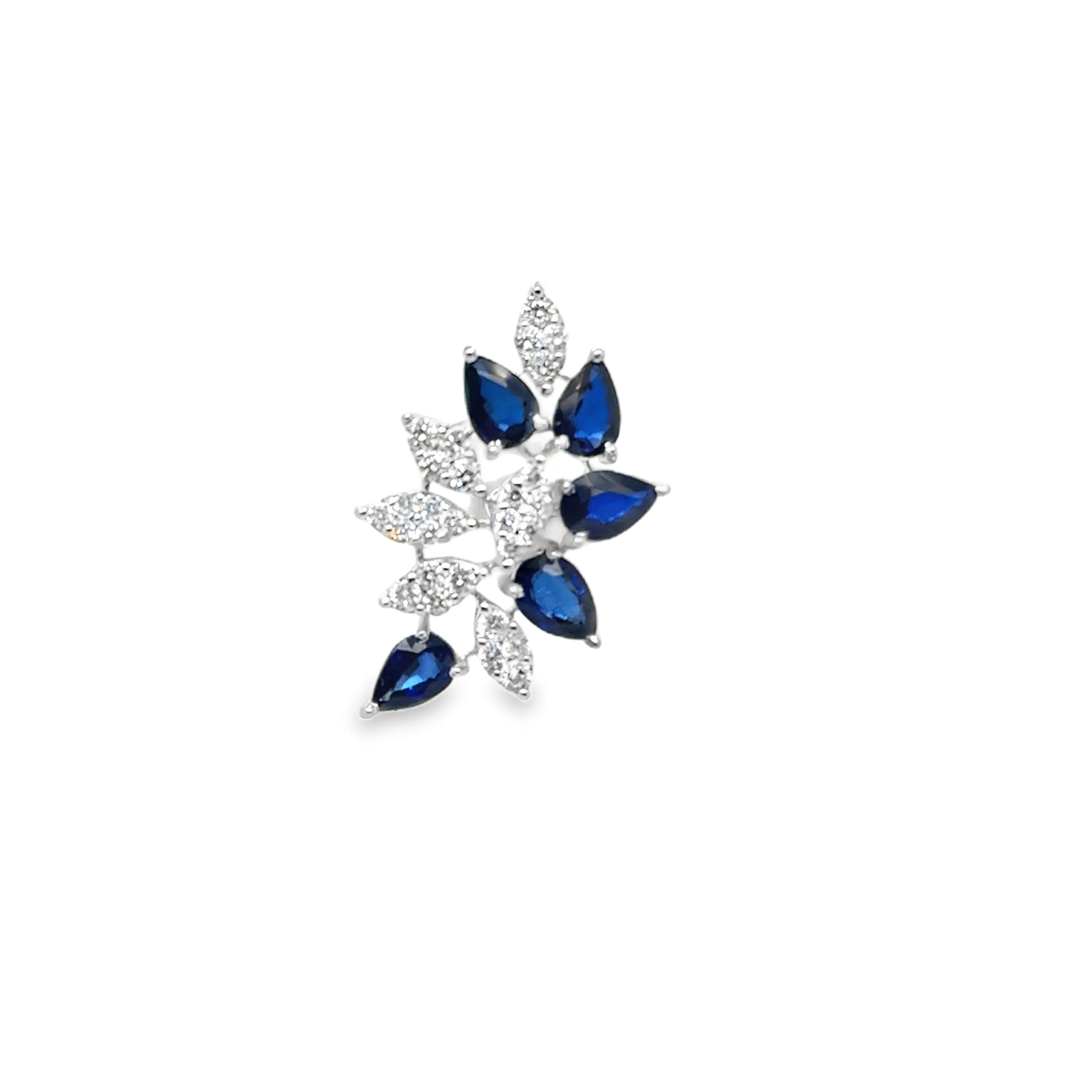 Sapphire and Diamond Earrings
