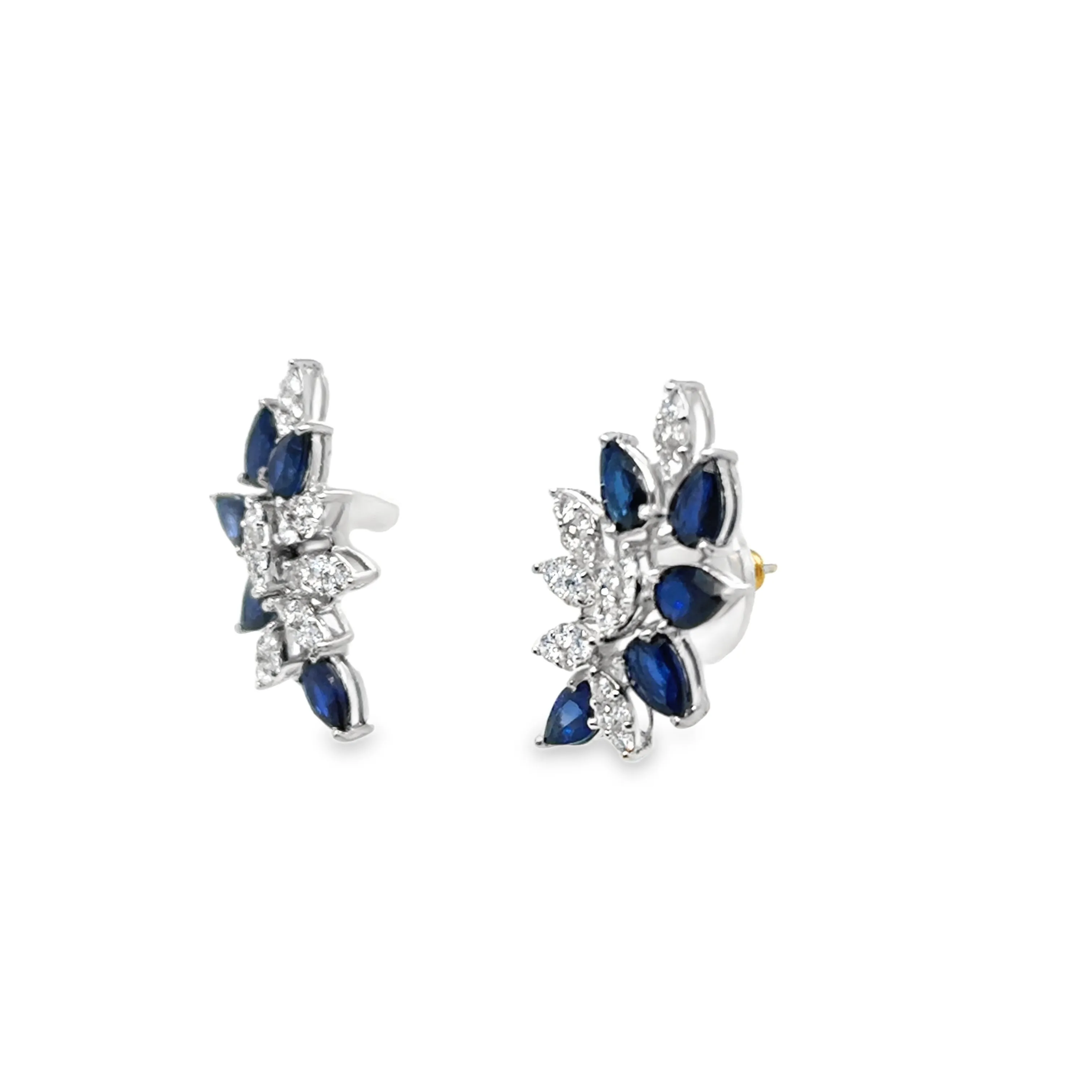 Sapphire and Diamond Earrings