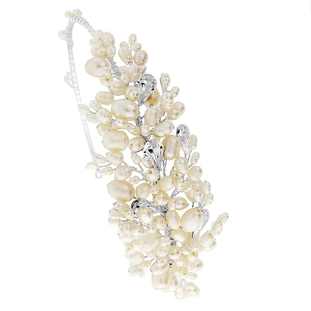 SassB Bessie Pearl and Crystal Hair Band