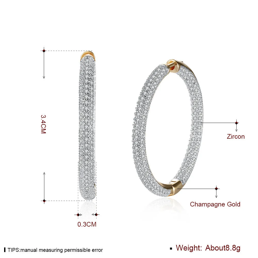 SKMEI LKN006 Circle Hoop Earrings for Women