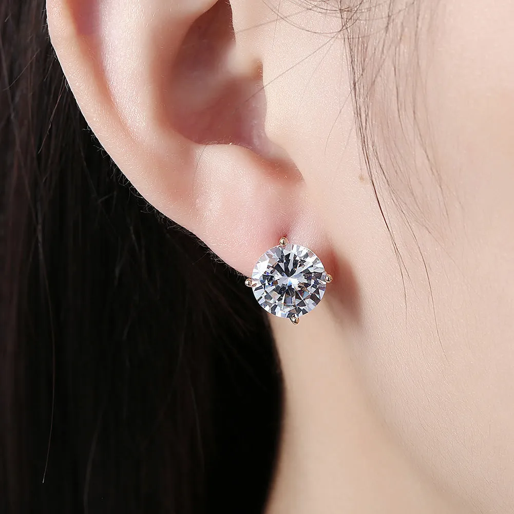 SKMEI LKN042 Zirconia Diamond Earrings Hoops for Women