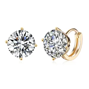 SKMEI LKN042 Zirconia Diamond Earrings Hoops for Women