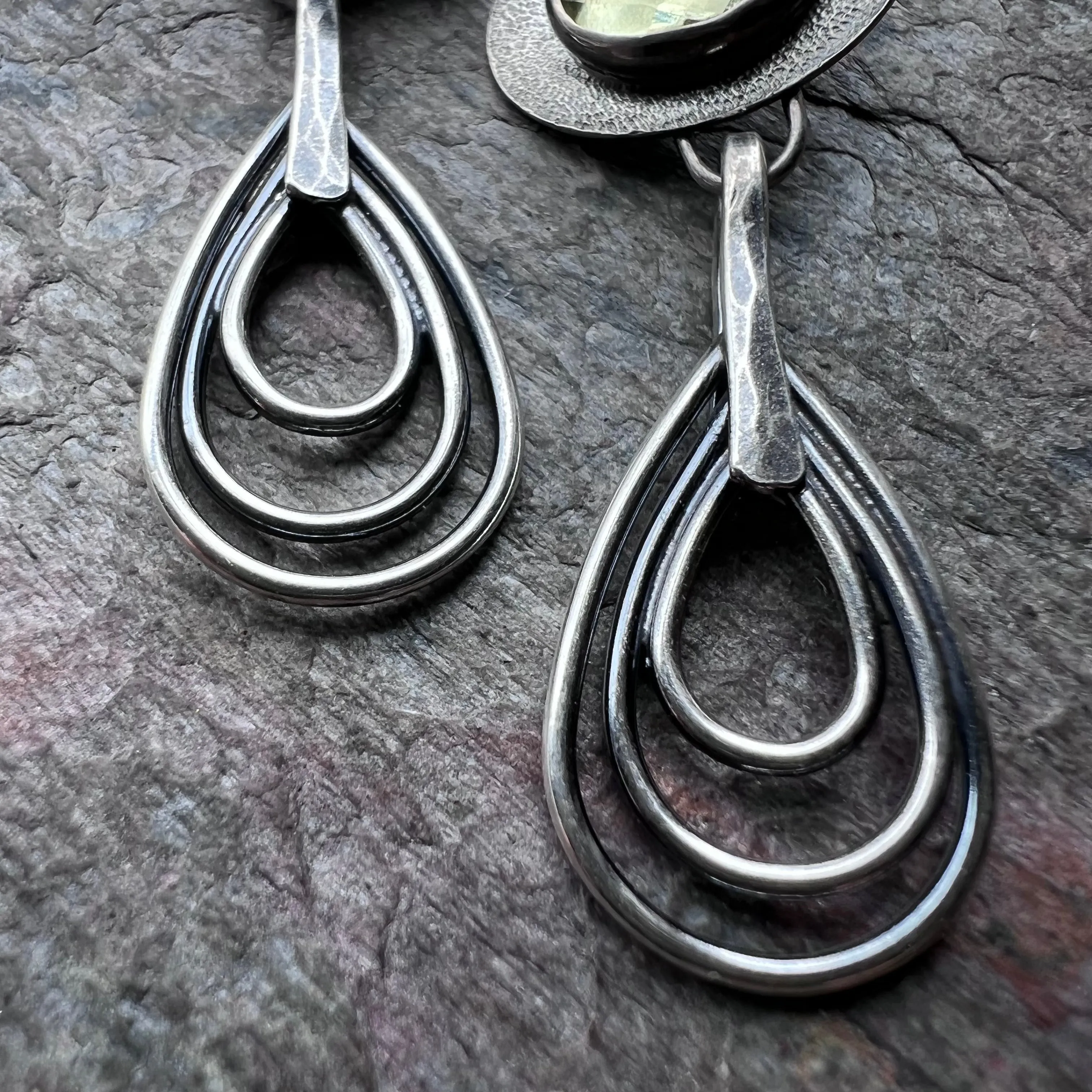 SOLD Lemon Topaz Sterling Silver Earrings - Genuine Lemon Topaz and Sterling Silver Teardrop Earrings