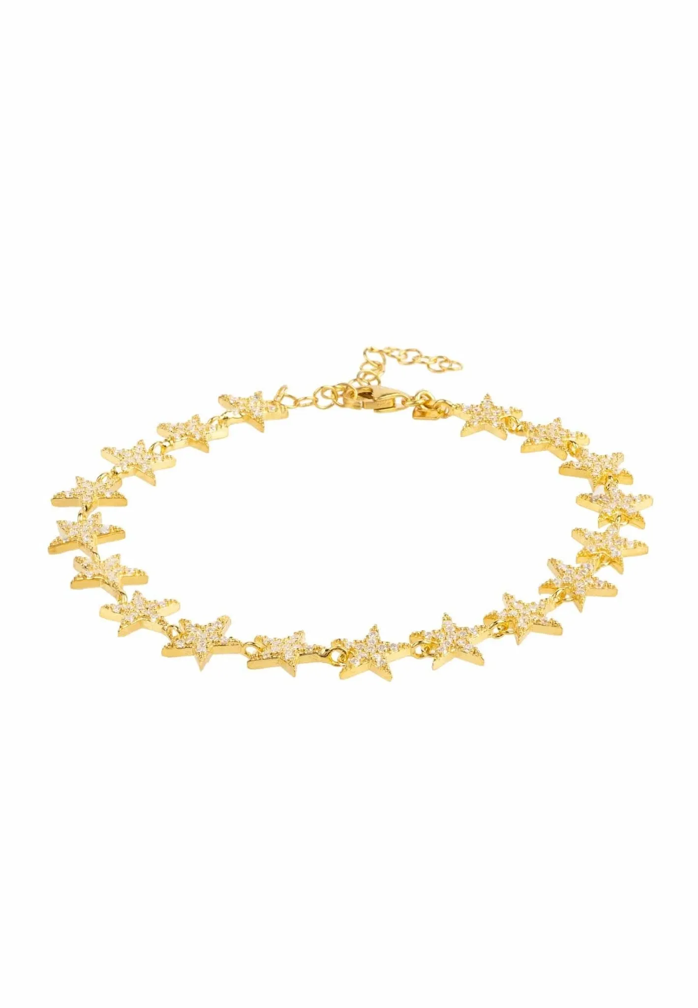 Star Strand Tennis Bracelet Gold