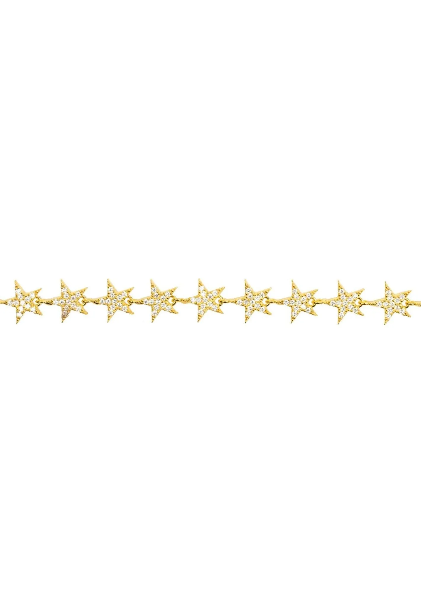 Star Strand Tennis Bracelet Gold