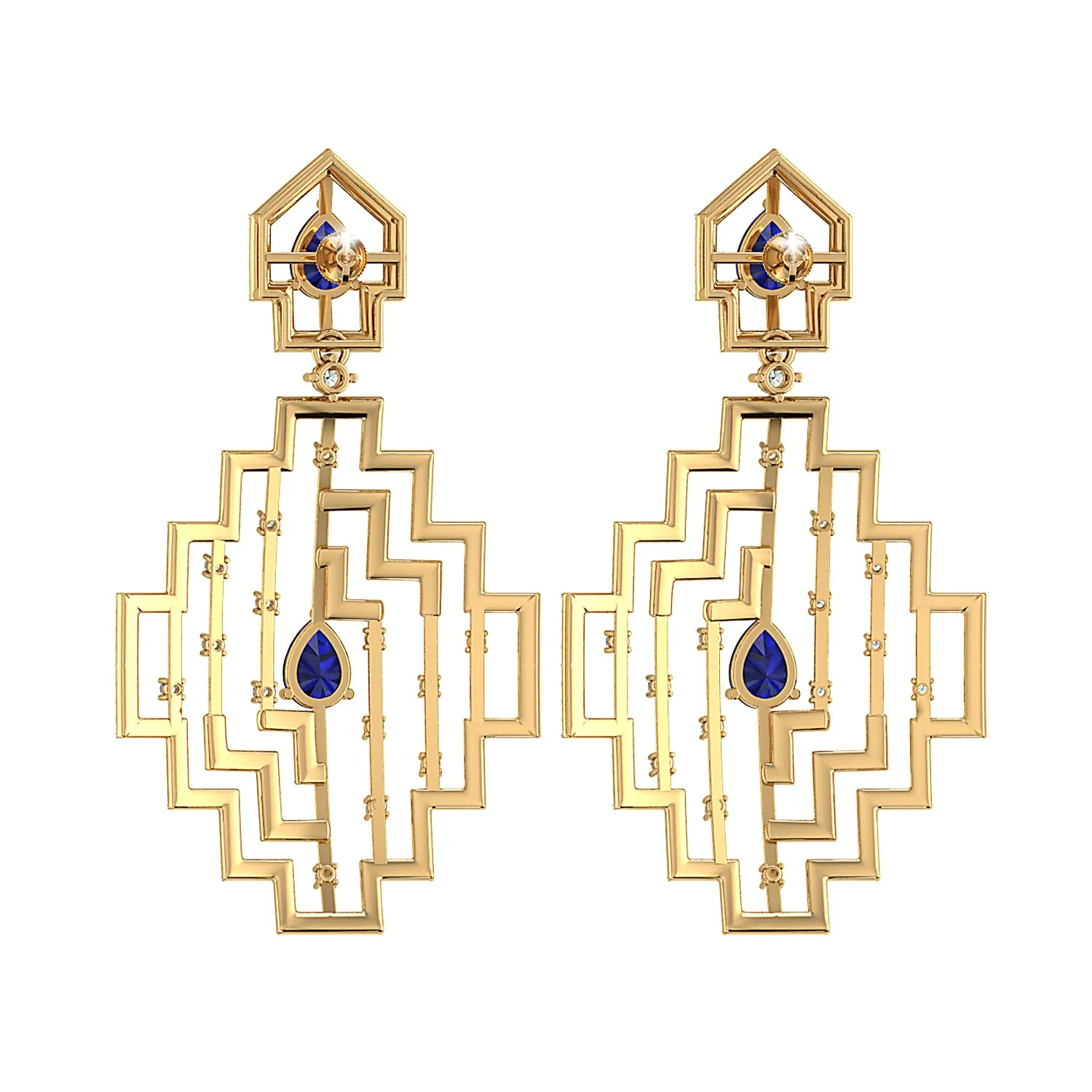 THE SAPPHIRE ECLECTICA DANGLERS