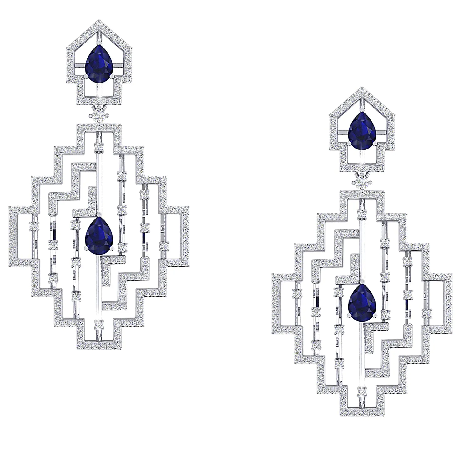 THE SAPPHIRE ECLECTICA DANGLERS