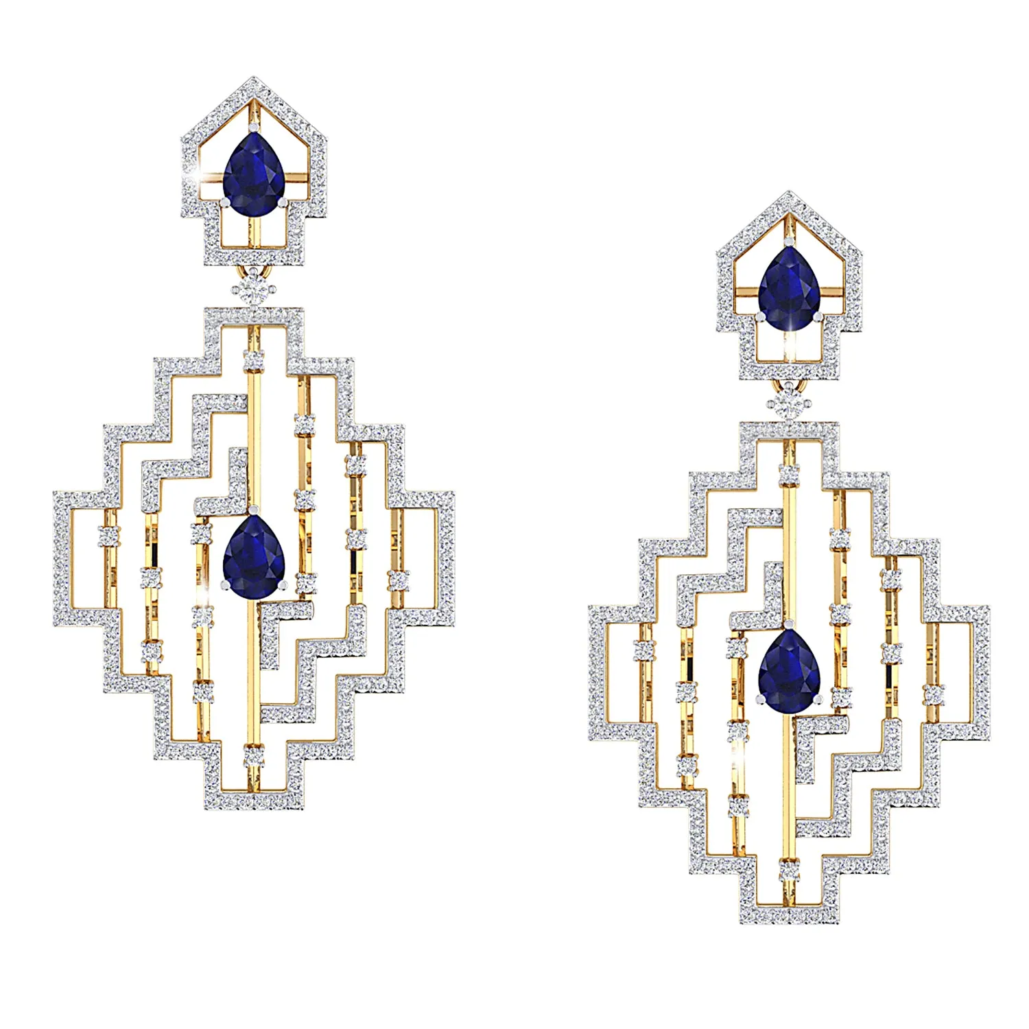 THE SAPPHIRE ECLECTICA DANGLERS