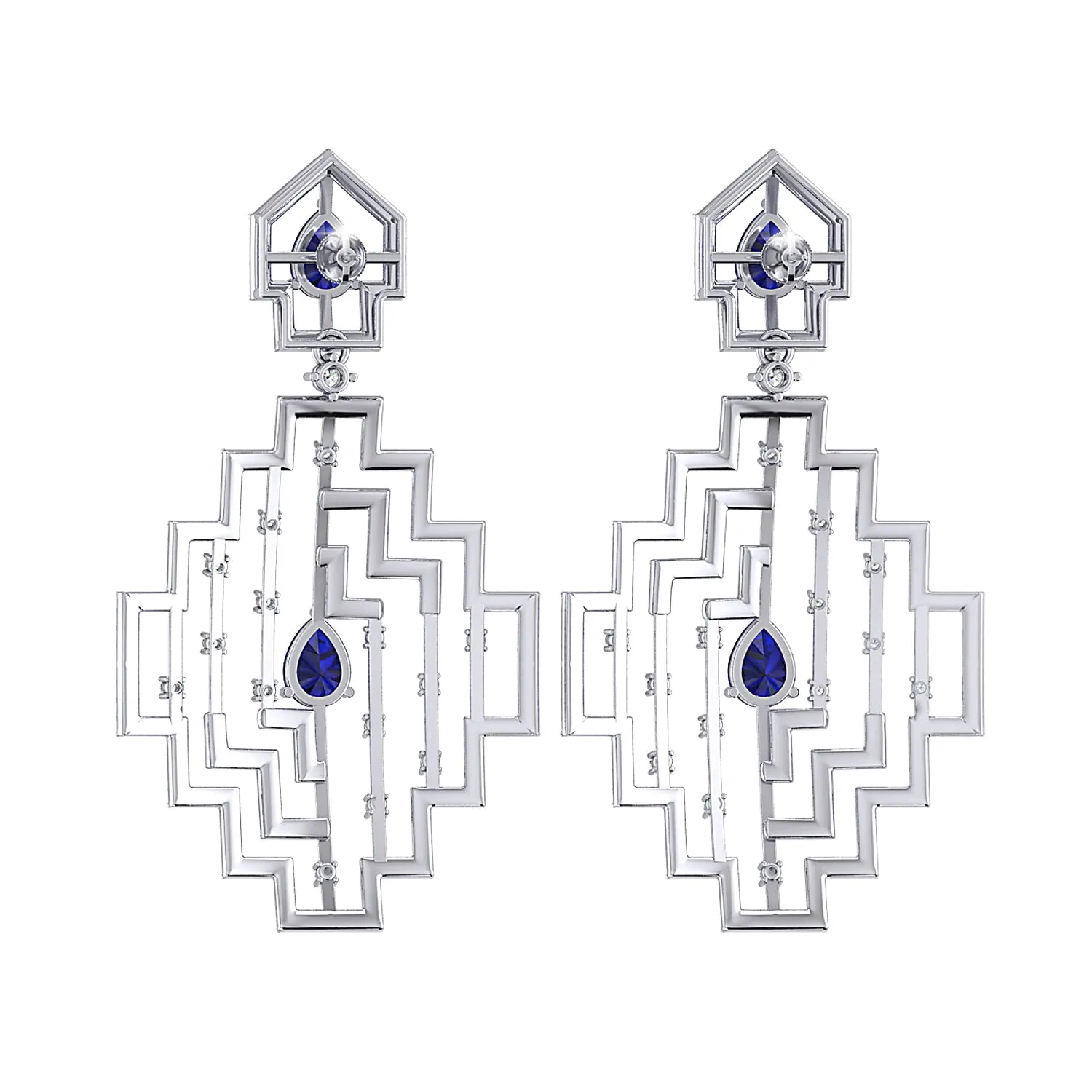 THE SAPPHIRE ECLECTICA DANGLERS