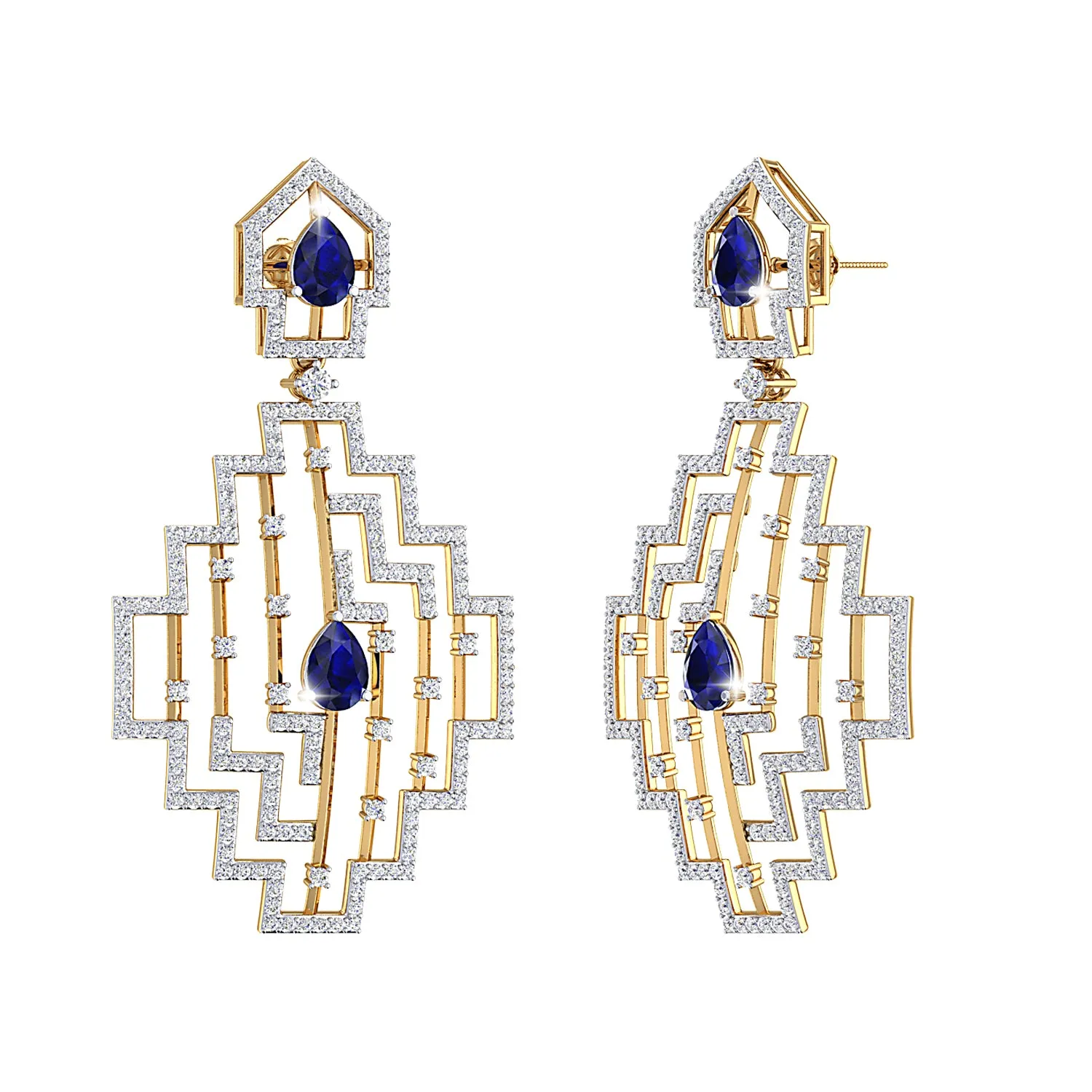 THE SAPPHIRE ECLECTICA DANGLERS