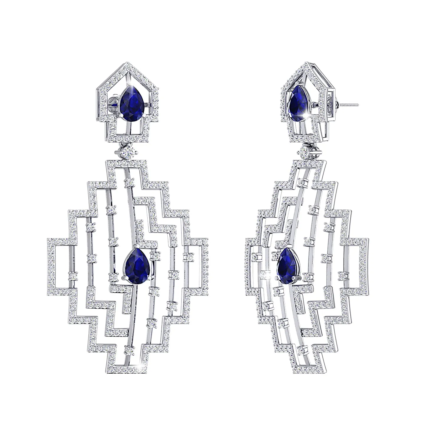 THE SAPPHIRE ECLECTICA DANGLERS