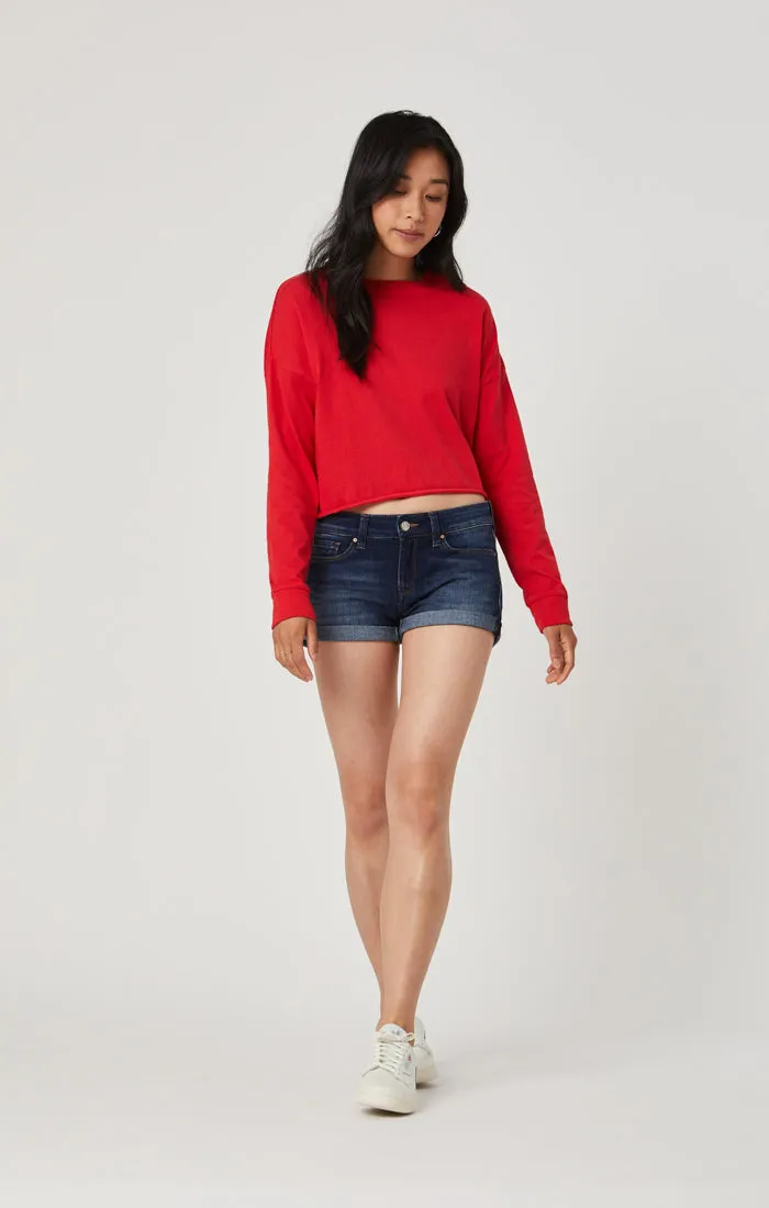 TIARA SHORTS IN INDIGO BELTOWN