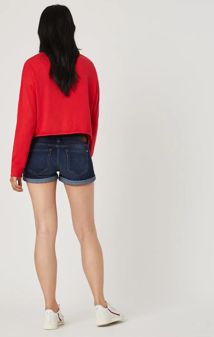 TIARA SHORTS IN INDIGO BELTOWN