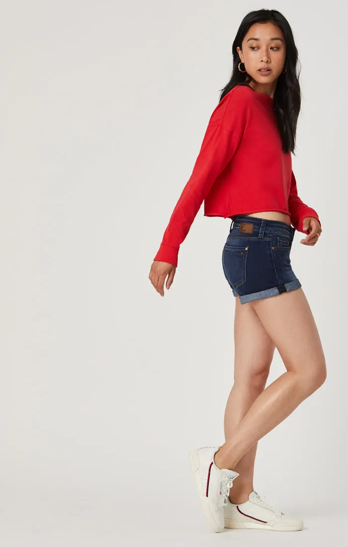 TIARA SHORTS IN INDIGO BELTOWN