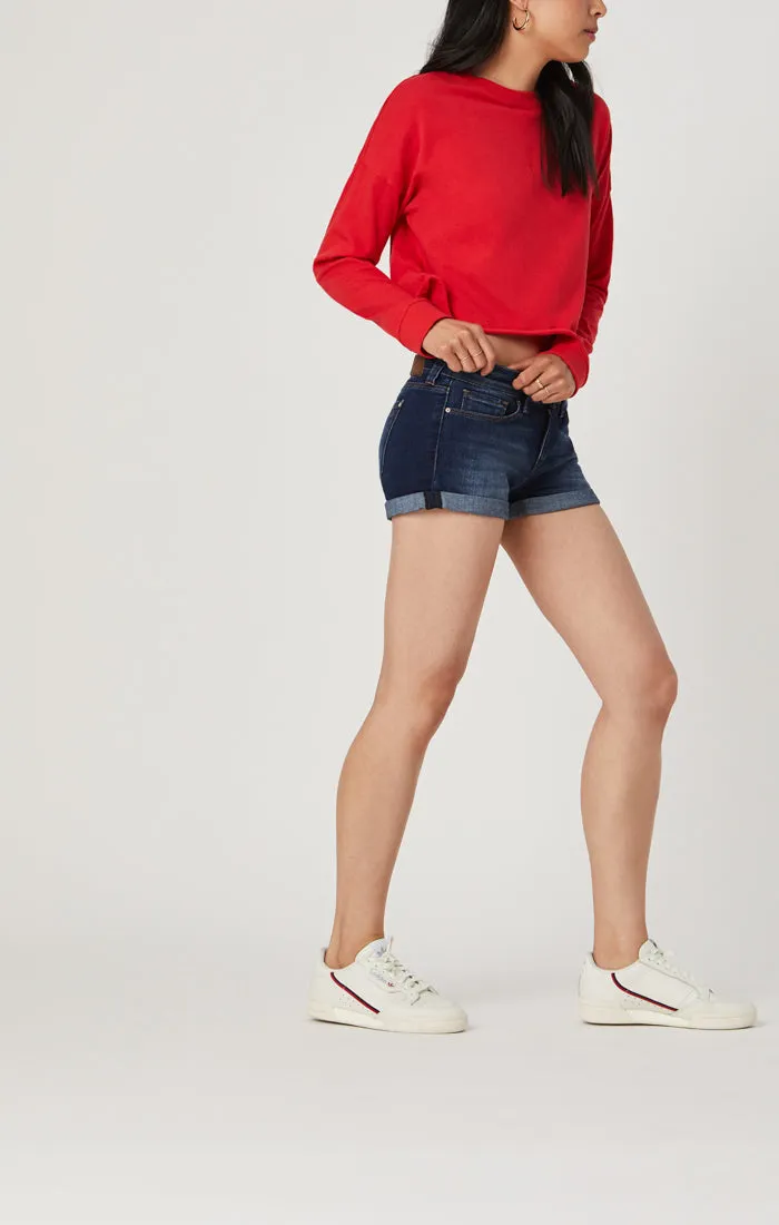 TIARA SHORTS IN INDIGO BELTOWN