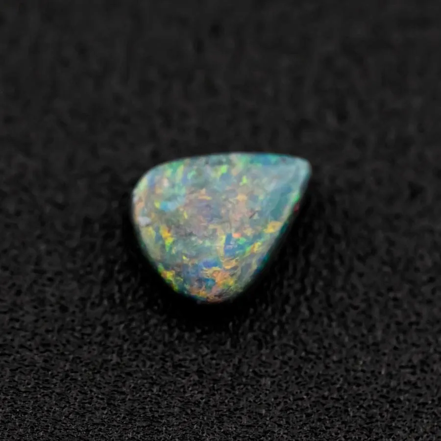 Triangle Natural Australian Black Opal Loose Gemstone 0.98ct