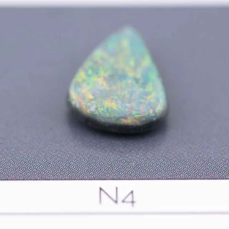 Triangle Natural Australian Black Opal Loose Gemstone 0.98ct