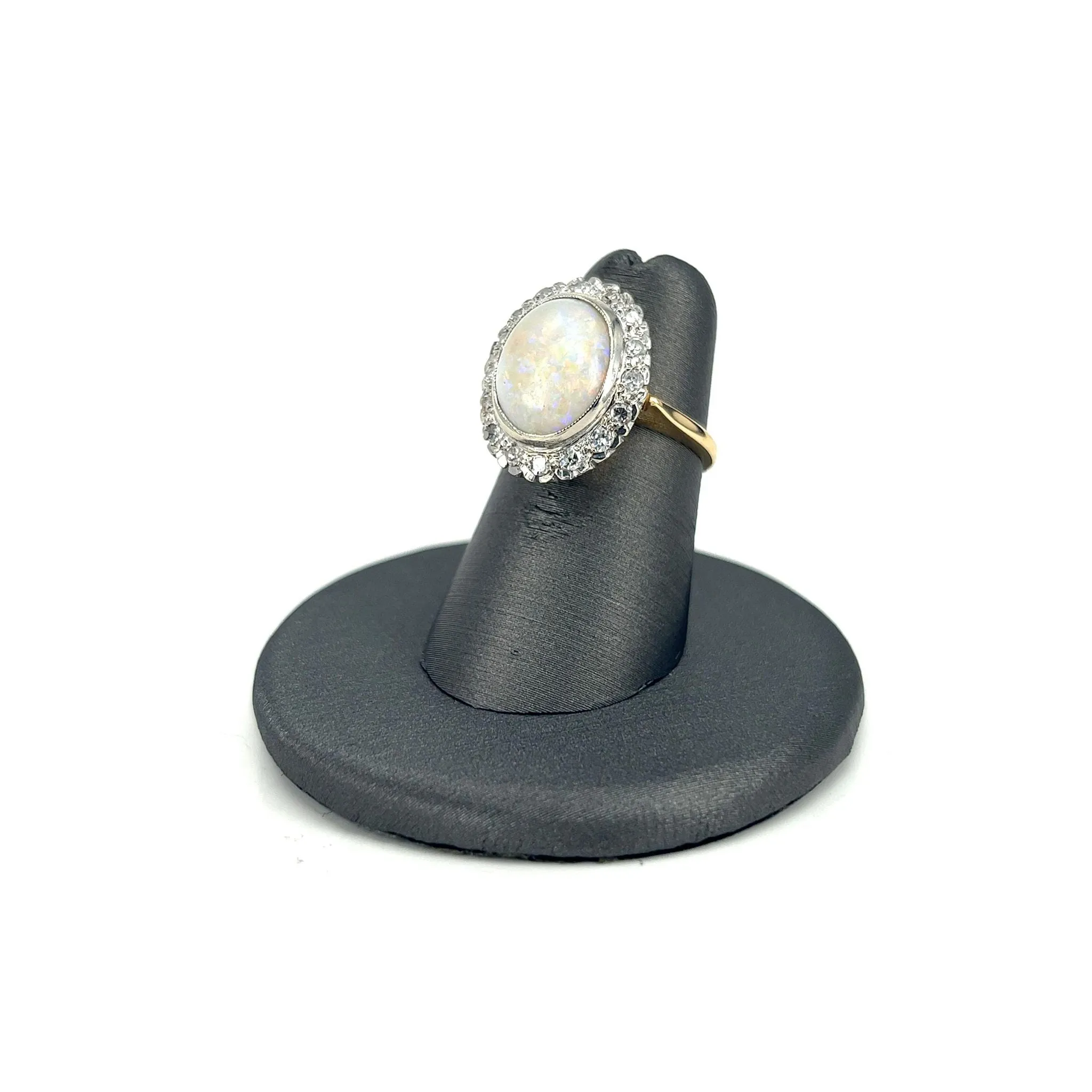 Two Tone Estate Opal Ring